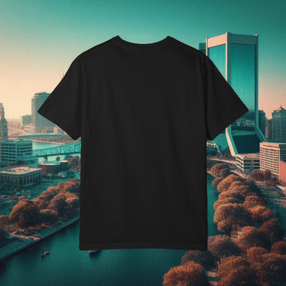 Duval Script T‑Shirt — Jacksonville Retro City Tee, Perfect for Gameday or Everyday Use. Soft style T-Shirt.