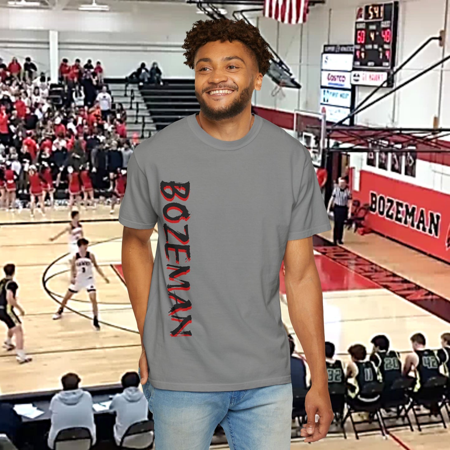 Hawk Unisex Garment-Dyed T-shirt | Sporty Style, Team Spirit, Casual Wear, Gift for Fans, Everyday Comfort