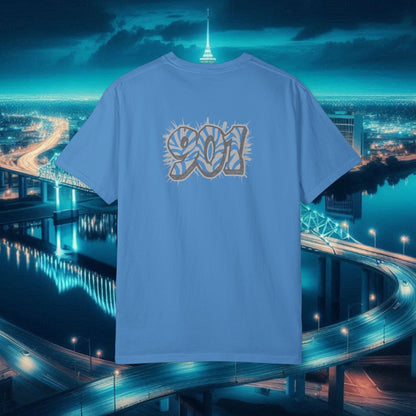 Memphis Graffiti Unisex T-shirt, Casual Streetwear Tee, Travel Souvenir, Gift for Music Lovers, Urban Style Apparel, Birthday Present