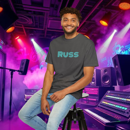 Russ Unisex T-Shirt with Retro Design, Hip-Hop Shirt, Casual Wear, Unique Style, Russ Apparel