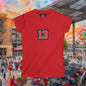 Baseball Stars Women's Softstyle Tee with Number 13 | Cozy Sports Tee | Perfect for Game Day, Birthdays, and Team Support