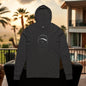 Wing Man Silhouette Hooded Long Sleeve Tee - Unisex Comfort for Relaxation, Beach Days, Casual Outings, Cozy Gatherings, Gift for Him/Her
