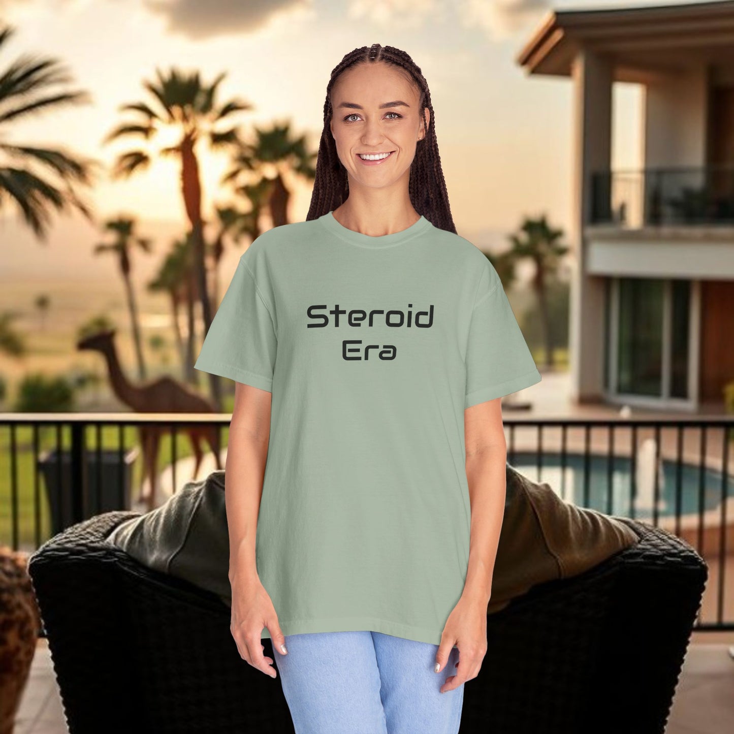 Vintage Baseball Unisex Garment-Dyed T-shirt, 90's Steroid Era Tee Shirt, Athletic Sports Tee, Retro Baseball Shirt, Sports Fan Gift,