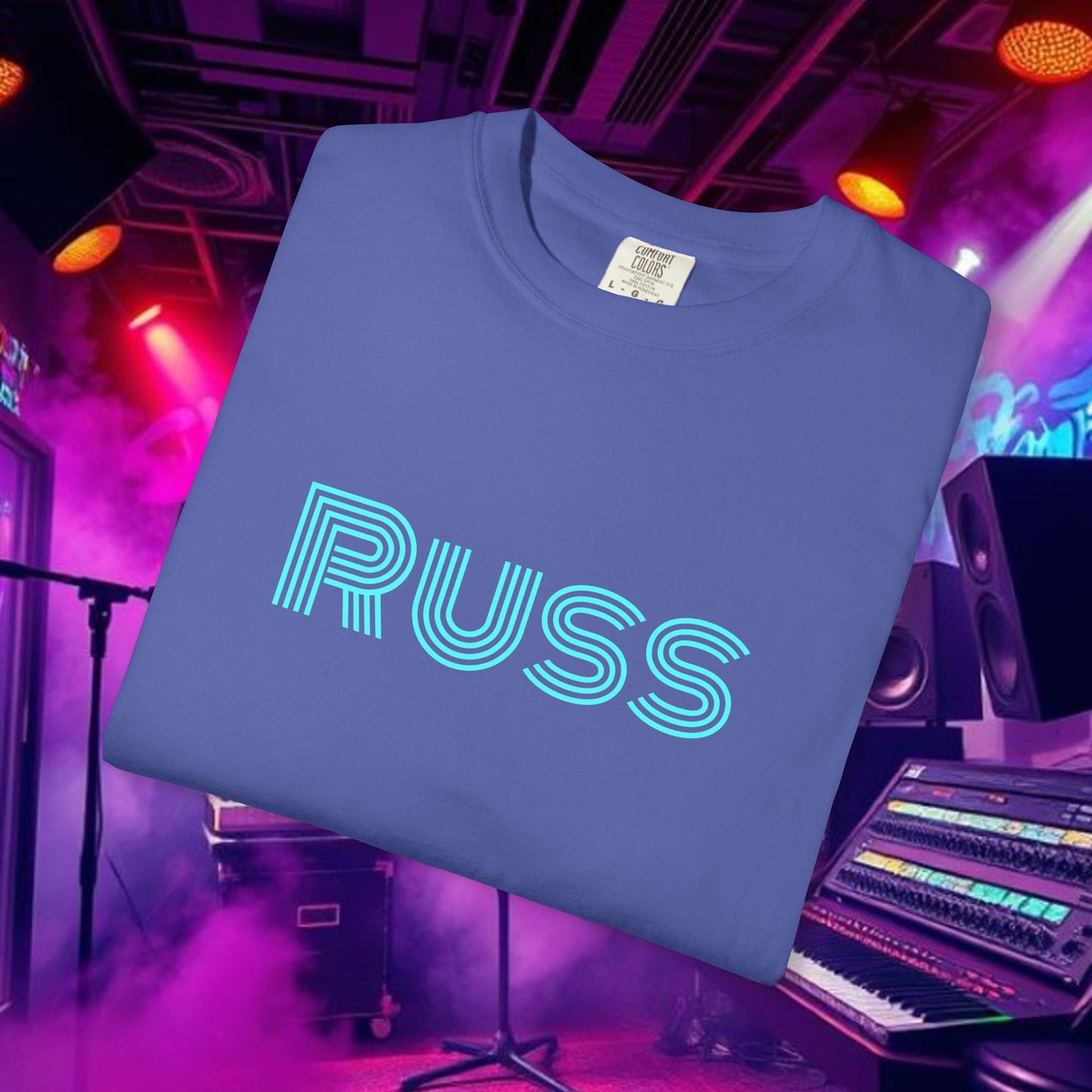 Russ Unisex T-Shirt with Retro Design, Hip-Hop Shirt, Casual Wear, Unique Style, Russ Apparel
