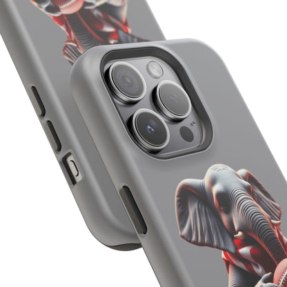 Elephant Football Case - Impact-Resistant Phone Cover, Unique Gift for Sports Lovers, Animal Case for Kids, Fun Accessories, Durable