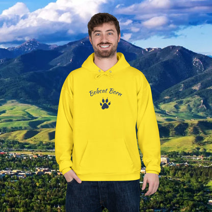 Bobcat Born Eco-Friendly Hoodie - Unisex, Casual Layer, Perfect for Students, Wildlife Lovers, College Spirit Wear, Gift Idea