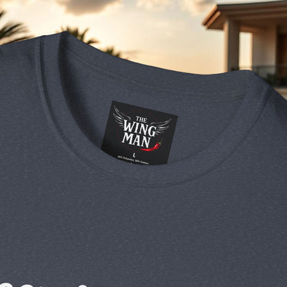 Beer & Wings Unisex Softstyle T-Shirt, Casual Gift for BBQ Lovers, Fun Drink Shirt, Summer Party Apparel, Unique Gift for Foodies