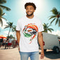 Ibis Artistic Graphic Design Tee, Unisex Garment-Dyed T-shirt, Perfect for Gameday or Beach, Sports Fan Shirt