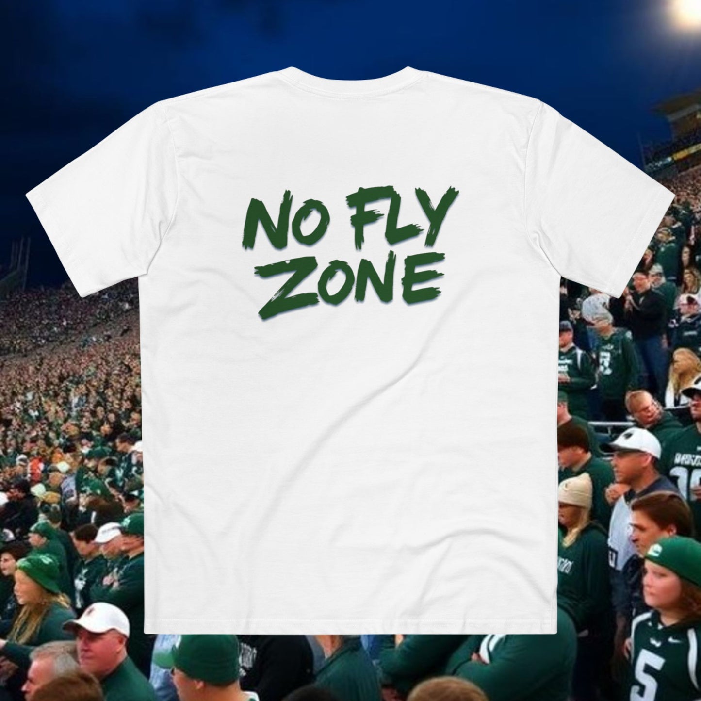 East Lansing Pride T-Shirt, No Fly Zone Tee, Casual Wear, Urban Style, Gift for Locals, Unique Gift Idea