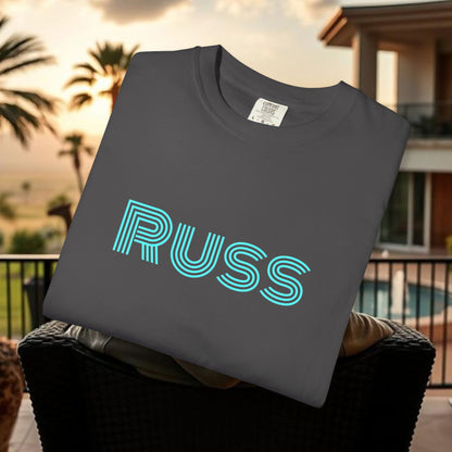 Russ Unisex T-Shirt with Retro Design, Hip-Hop Shirt, Casual Wear, Unique Style, Russ Apparel