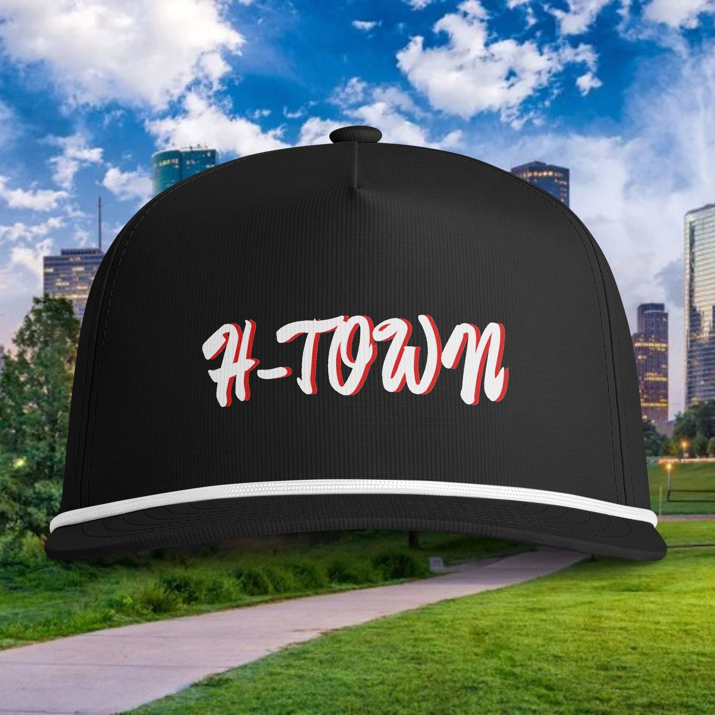 HAT — H-Town Embroidered Rope Cap