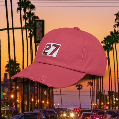 #27 Vintage Distressed Cap, Casual Hat, Everyday Wear, Sports Enthusiast Gift, LA Fans, Baseball Fans