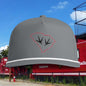 South Carolina Outline with Rooster Print Hat — Sunwashed Rope Cap