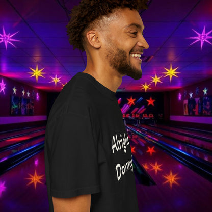 Vintage Garment-Dyed T‑Shirt — Minimal Retro Bowling Vibe, Lebowski Reference, Alright Donny