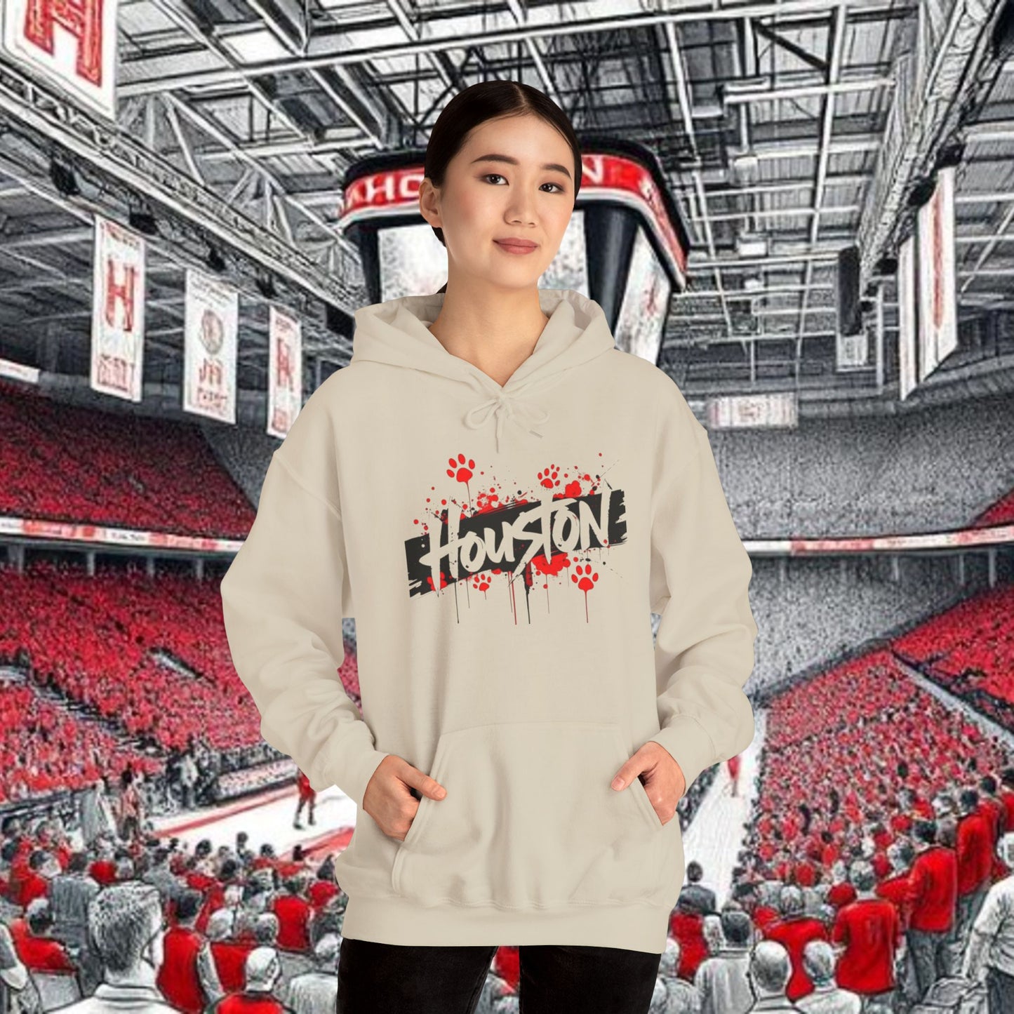 Graffiti Style Hoodie - Perfect for Game Day
