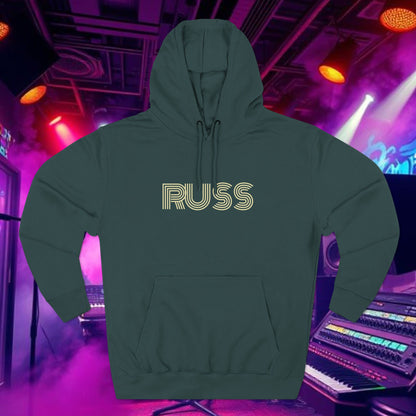 Russ Fleece Hoodie with RUSS Design, Perfect for Relaxation, Gifts, and Casual Outings, Urban Fashion, Rapper Hoodie
