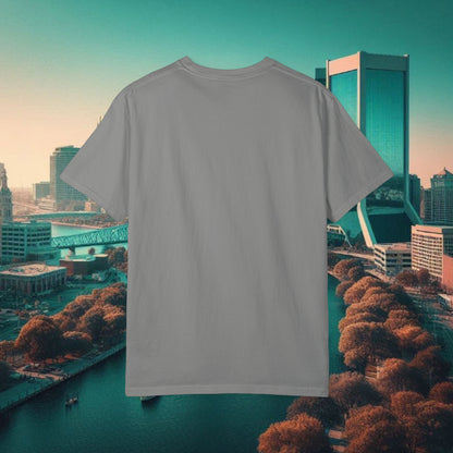 Duval Script T‑Shirt — Jacksonville Retro City Tee, Perfect for Gameday or Everyday Use. Soft style T-Shirt.