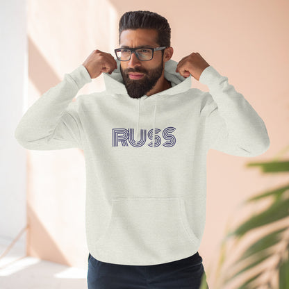 Russ Fleece Hoodie with RUSS Design, Perfect for Relaxation, Gifts, and Casual Outings, Urban Fashion, Rapper Hoodie