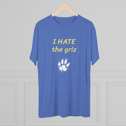 I HATE the griz T-Shirt — Anti-Griz Paw Graphic Tee