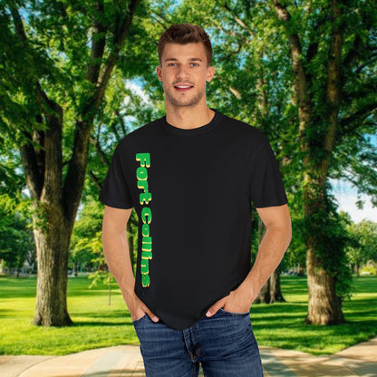 Fort Collins Unisex Garment-Dyed T-shirt - Trendy Streetwear, Fan Gift, Comfortable Casual Wear, Graphic Tee, Eco-Friendly Fashion