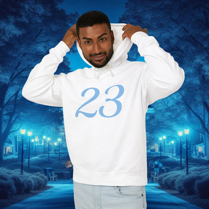 23 Unisex Hooded Sweatshirt - Perfect for Game Day, Casual Wear, Birthday Gifts, and Team Spirit.