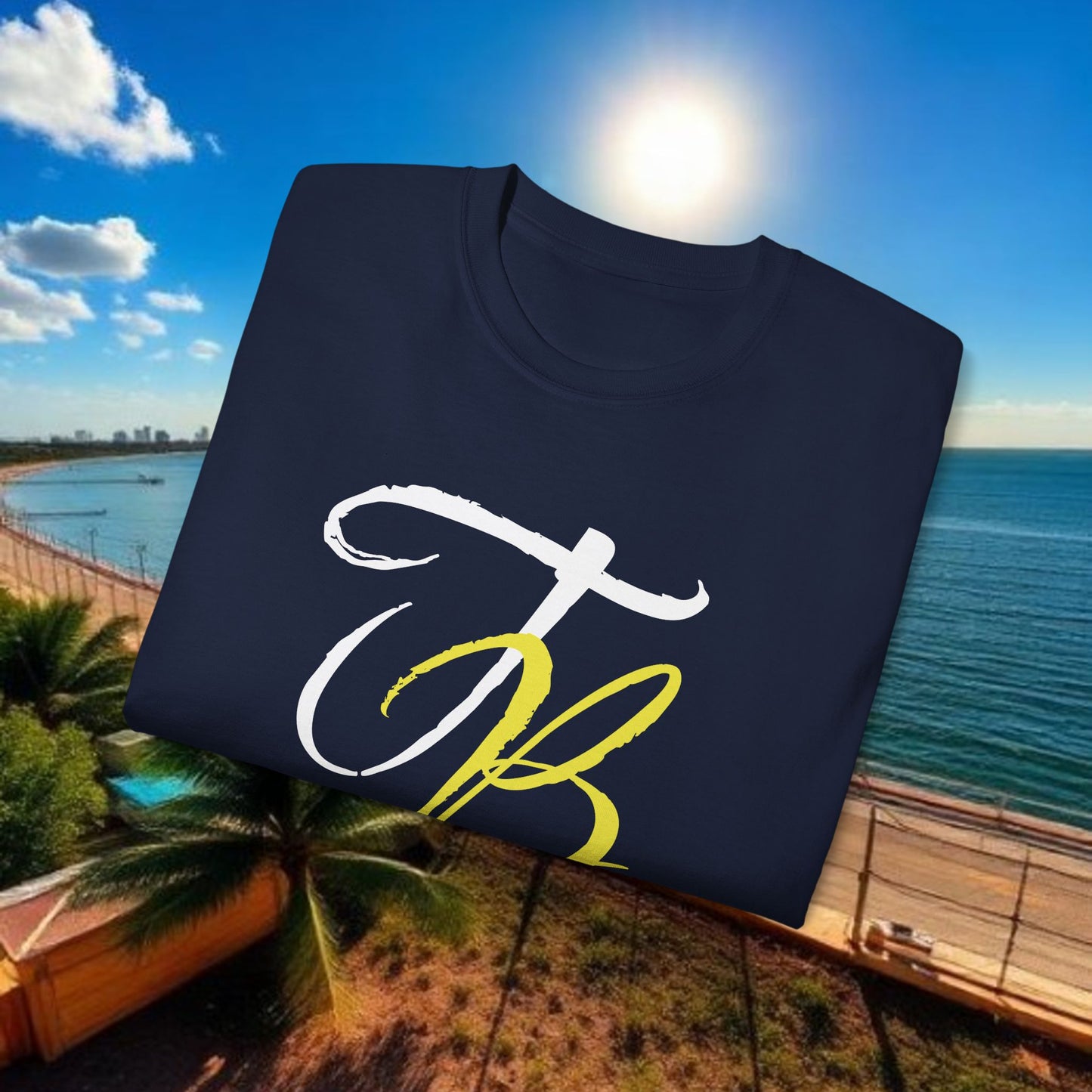 TB Monogram Tee — 813 Tampa Area Short-Sleeve T-Shirt