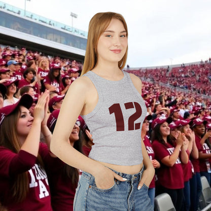 Cheerful Game Day Tank Top, Supportive Athletic Wear, Perfect for Sports Events, Casual Outing, Summer Gatherings, Gameday Fashion