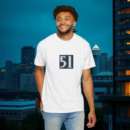 Legends #51 Retro Unisex Garment-Dyed T-shirt with Minimalist 51 Design, Casual Wear, Seattle Fans, Birthday, Everyday Comfort