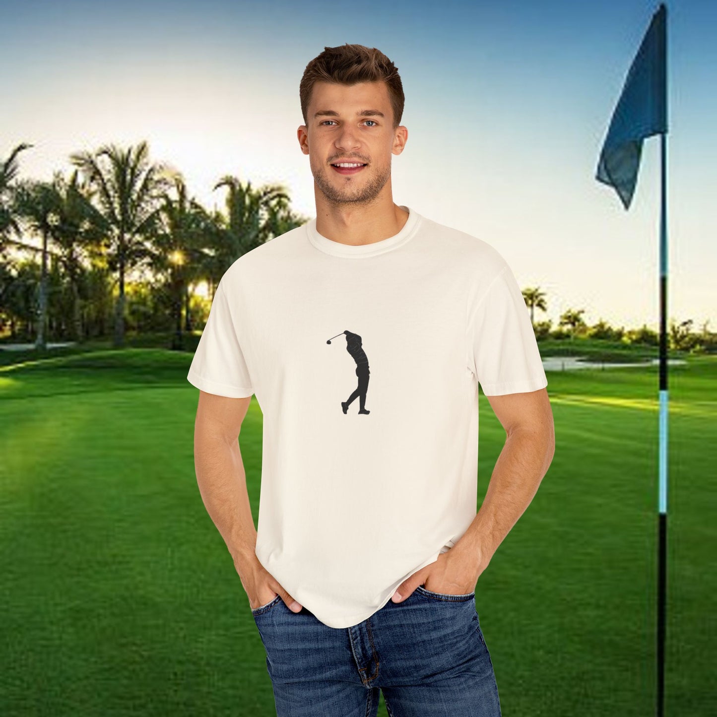 Golf Lover's Unisex Garment-Dyed T-Shirt - Perfect Gift for Golf Enthusiasts, Casual Wear, Sports Apparel, Father's Day, Birthday