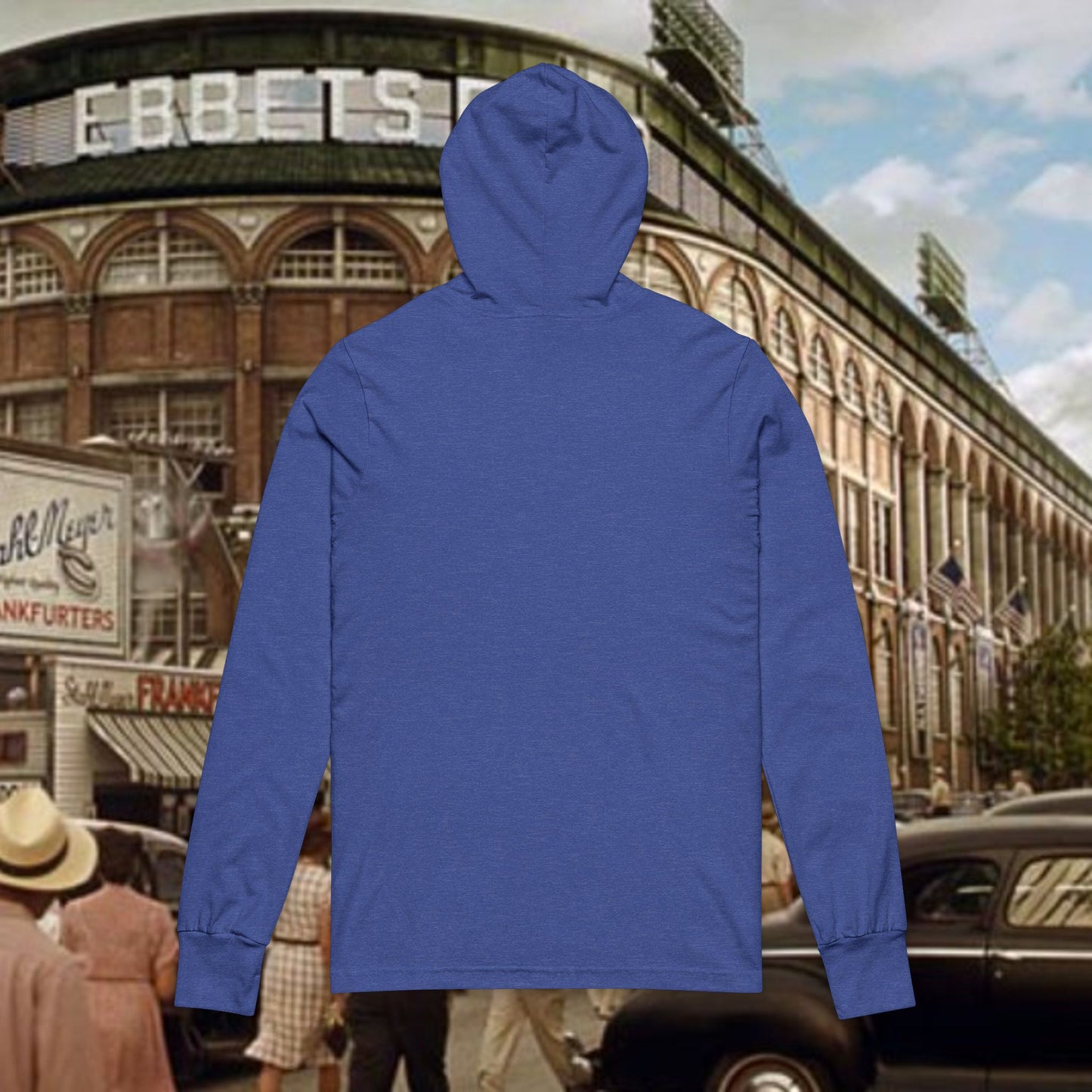 Baseball Legends Unisex Hooded Long Sleeve Tee, Retro Sportswear, Gift for Him, Baseball Enthusiast, Casual Everyday Tee