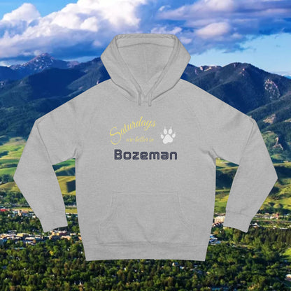 Bozeman Saturdays Unisex Hoodie, Cozy Sweatshirt, Fall Fashion, Casual Wear, Perfect Gift for Him/Her, Outdoor Adventures