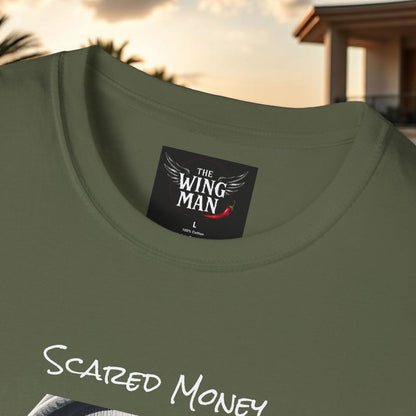 Scared Money Unisex Softstyle T-Shirt - Casual Wear, Streetwear, Gift for Him, Statement Tee, Urban Fashion