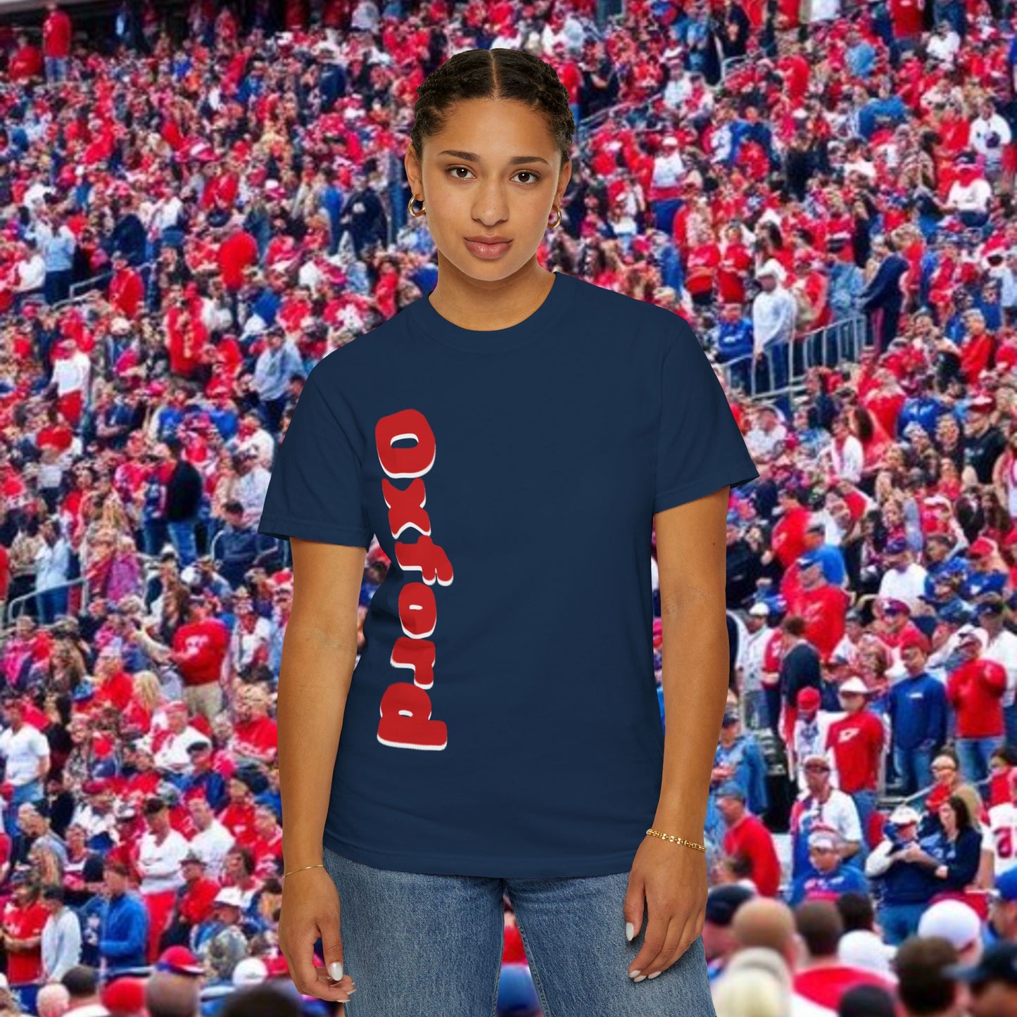 Oxford Graphic Tee: Stylish Unisex T-shirt, Perfect for Game Day, College Spirit Wear, Casual Outings, Gifts for Fans