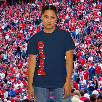 Oxford Graphic Tee: Stylish Unisex T-shirt, Perfect for Game Day, College Spirit Wear, Casual Outings, Gifts for Fans