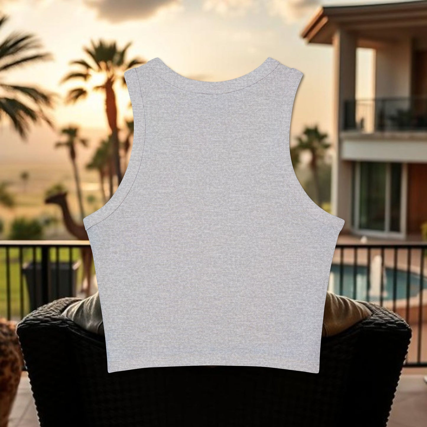 Scared Money Racer Tank Top for Women, Trendy Crop Top, Summer Fashion, Casual Wear, Gift for Entrepreneurs, Beach Outfit