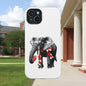 Vibrant Elephant Tough Cases - Unique Phone Case, Wildlife Lover Gift, Sports Team Accessory, Trendy Phone Cover, Fun Animal Design
