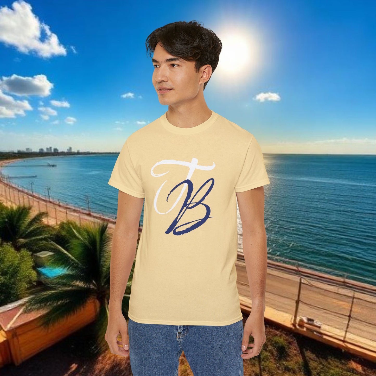 TB Monogram Tee — 813 Tampa Area Short-Sleeve T-Shirt