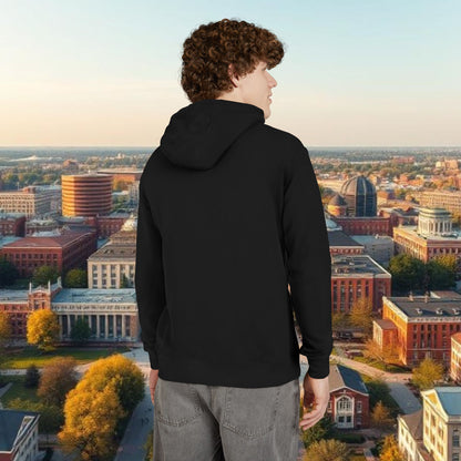 Unisex French Terry Tiger Hoodie - Cozy Urban Wear for All, Perfect Gift for Students, College Spirit, Fall Fashion, Casual Comfort