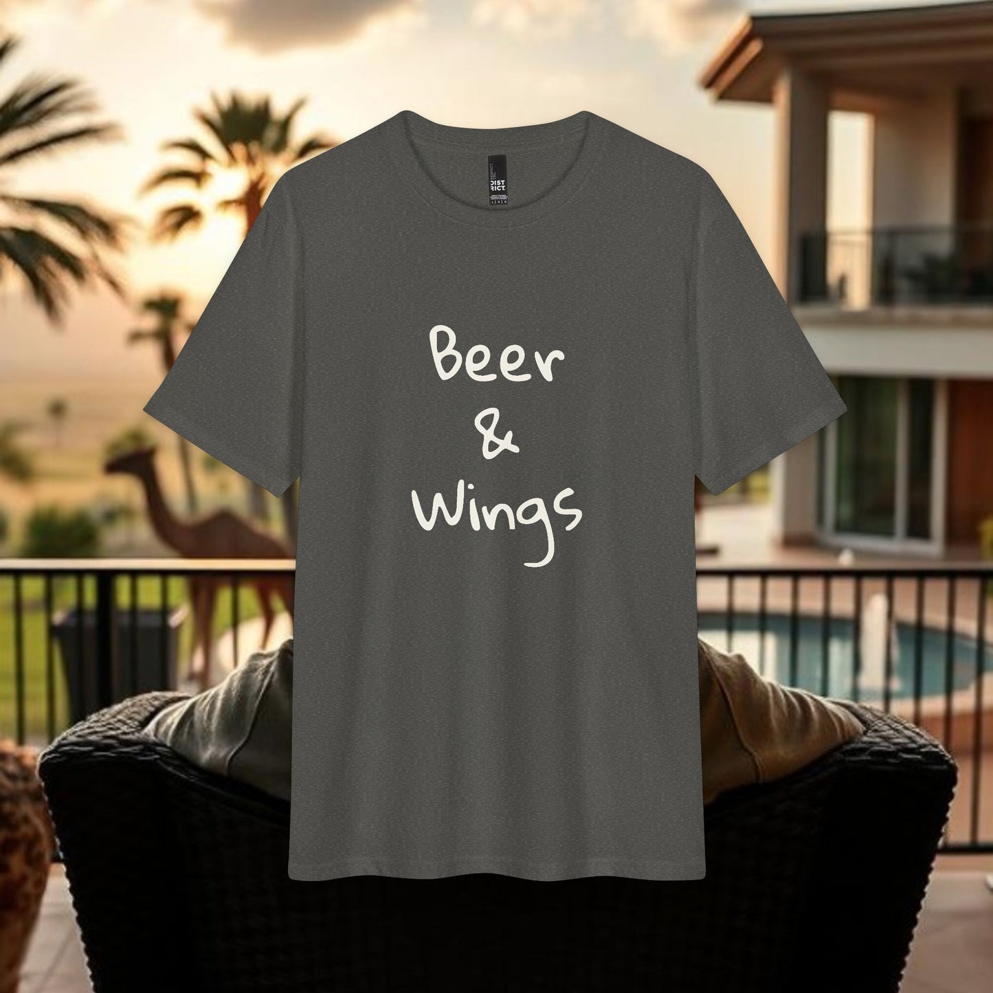 Beer & Wings T-Shirt by The Wing Man