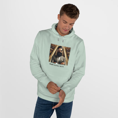 Wing Man Hooded Sweatshirt - Cozy Graphic Hoodie for King Vibe Lovers, Perfect for Casual Wear, Gifts, and Celebrations