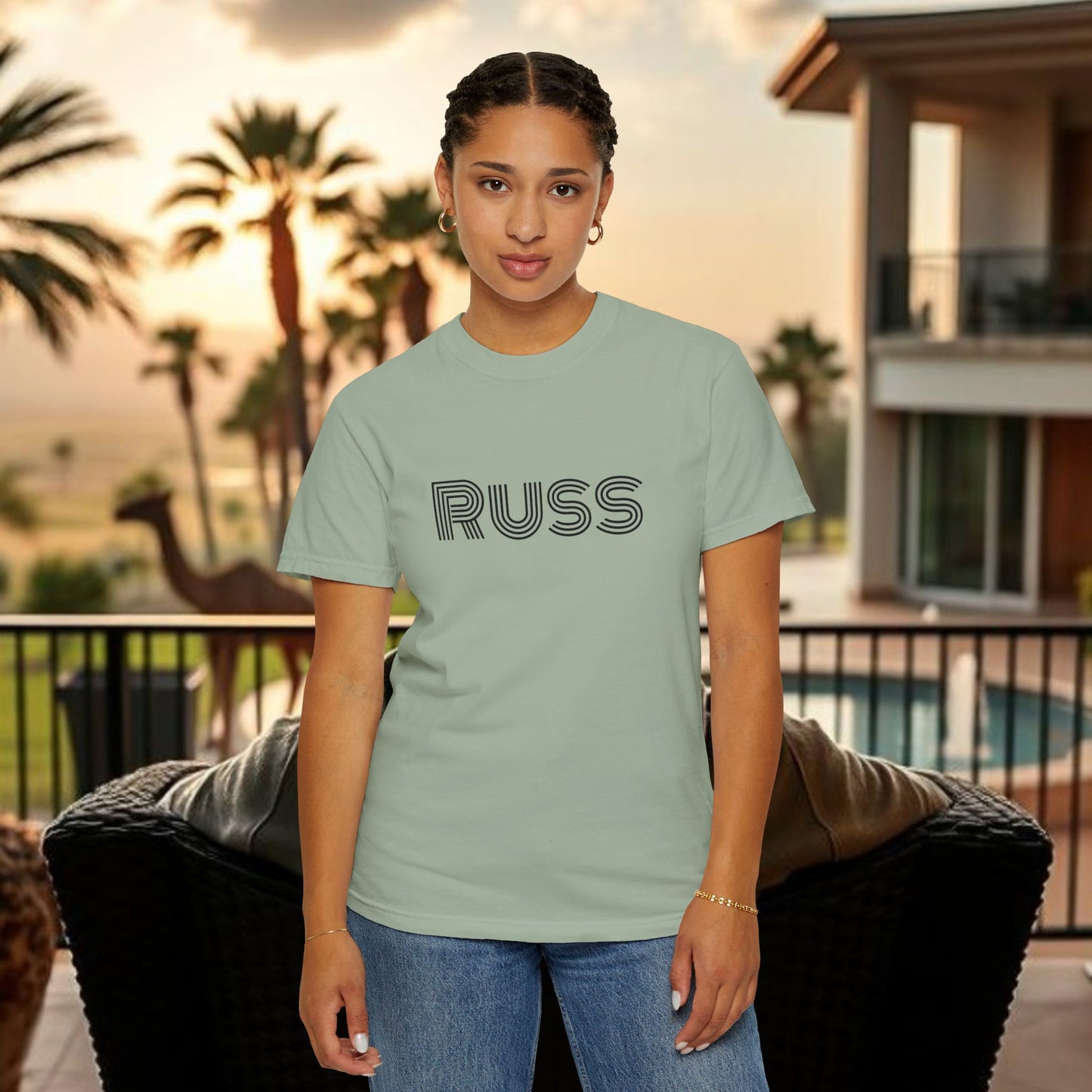 Russ Unisex T-Shirt with Retro Design, Hip-Hop Shirt, Casual Wear, Unique Style, Russ Apparel
