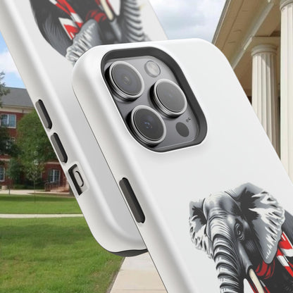 Vibrant Elephant Tough Cases - Unique Phone Case, Wildlife Lover Gift, Sports Team Accessory, Trendy Phone Cover, Fun Animal Design