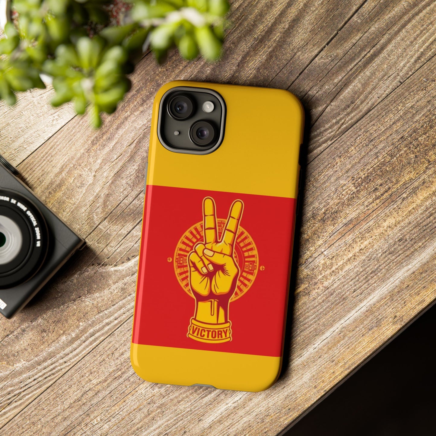 Victory Inspired Symbol Phone Case, Tough Phone Cover, Gift for Empowerment, Inspirational Tech Accessory, Unique Phone Protection