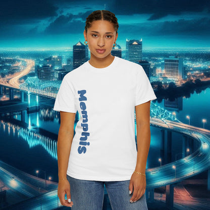 Memphis Graffiti Unisex T-shirt, Casual Streetwear Tee, Travel Souvenir, Gift for Music Lovers, Urban Style Apparel, Birthday Present