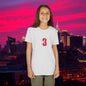 Baseball Stars Youth Short Sleeve Tee with Number 3, Kids Casual Wear, Birthday Gift, Sports Day, School Activities, Team Spirit