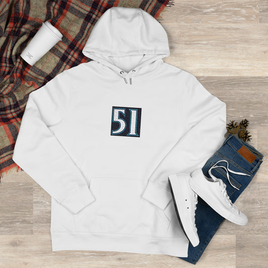 Legends #51 Hooded Sweatshirt - Cozy Gift for Him/Her, Casual Wear, Seattle in Japanese, Streetwear