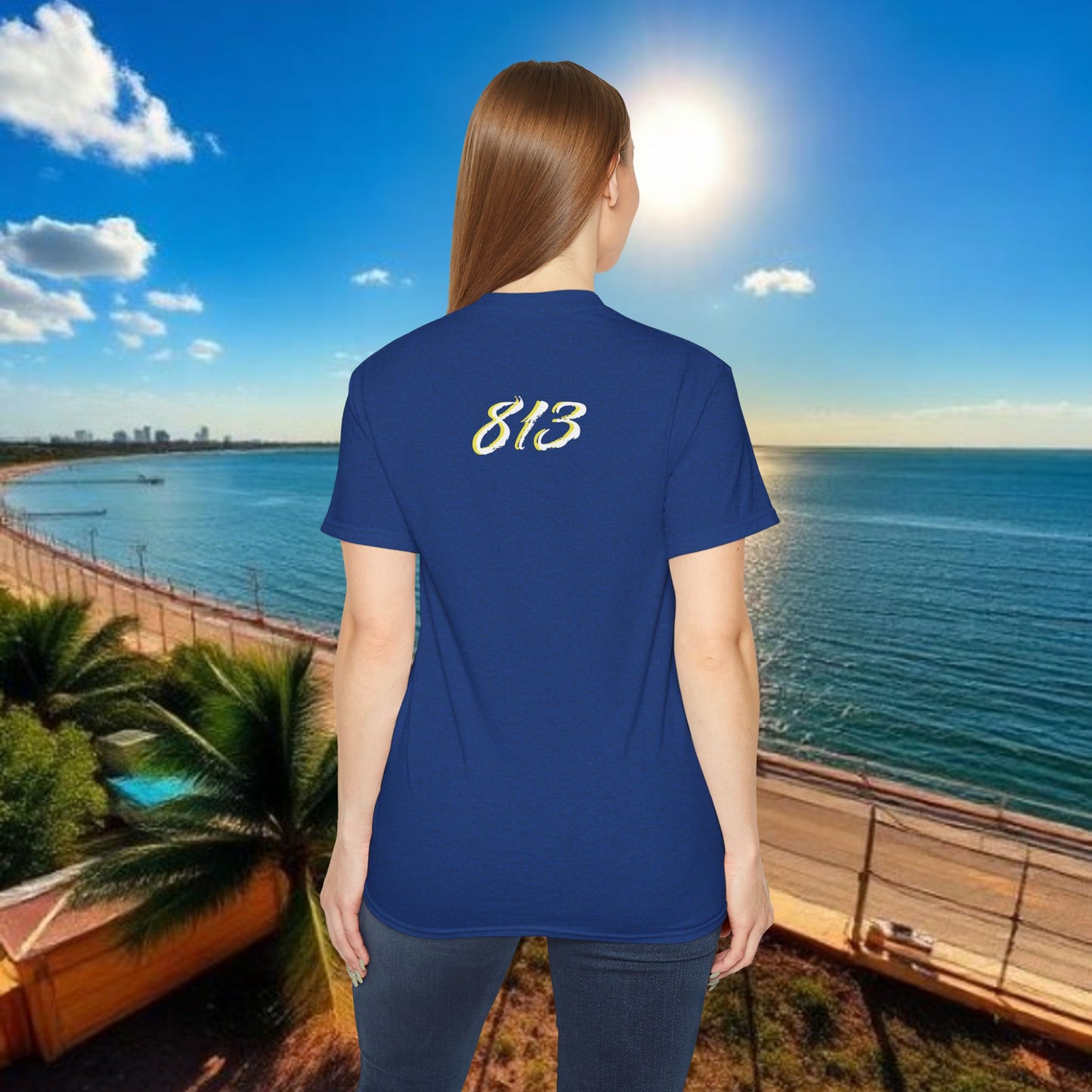 TB Monogram Tee — 813 Tampa Area Short-Sleeve T-Shirt