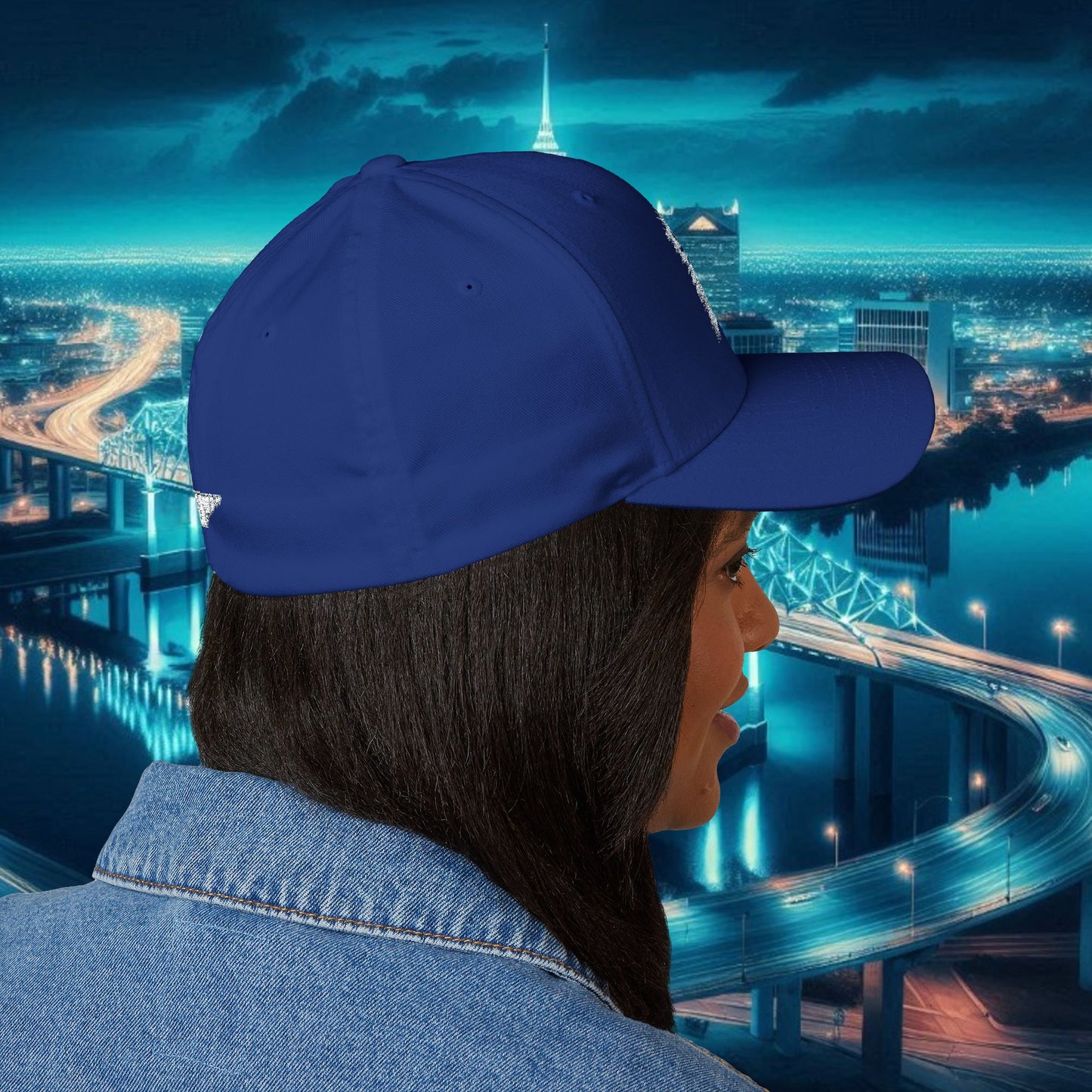 Memphis Inspired Embroidered Closure Cap, Stylish Baseball Hat, Gifts for Him/Her, Casual Attire, Tiger Events