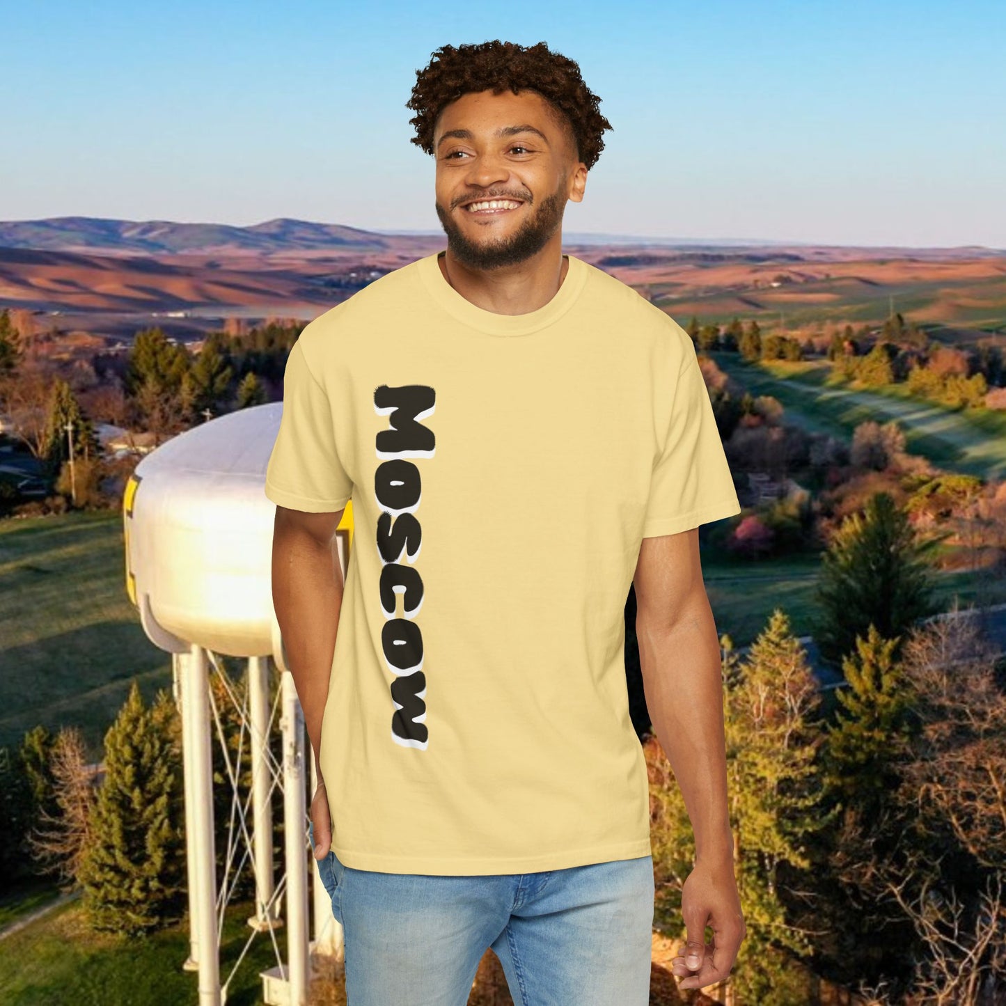 Moscow Idaho Graphic Tee, Unisex T-shirt, Gift for Travelers, Home State Apparel, Casual Wear, Summer Style