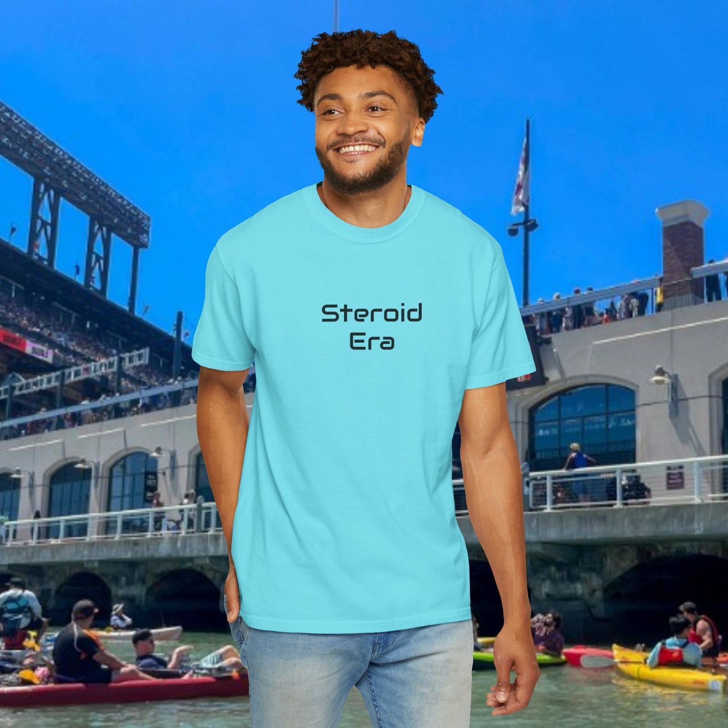 Vintage Baseball Unisex Garment-Dyed T-shirt, 90's Steroid Era Tee Shirt, Athletic Sports Tee, Retro Baseball Shirt, Sports Fan Gift,